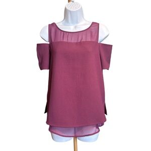 Cooper & Ella | Plum Off-Shoulder Blouse